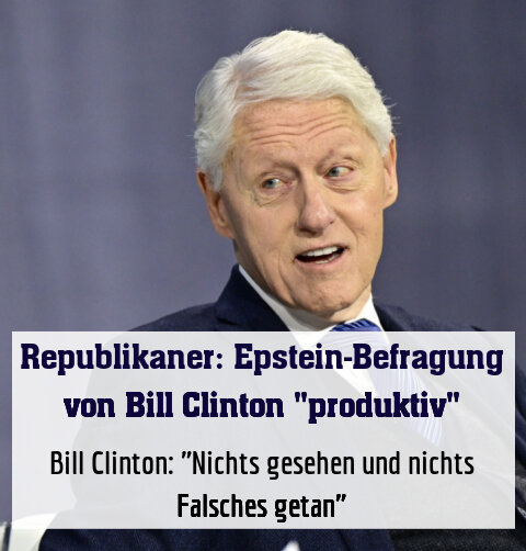 Bill Clinton: "Nichts gesehen und nichts Falsches getan"