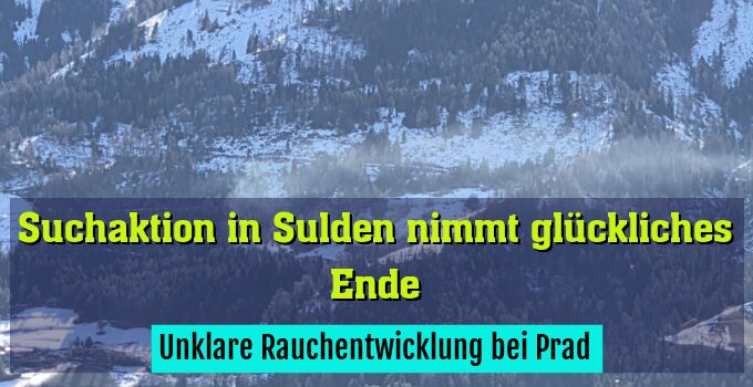 Unklare Rauchentwicklung bei Prad