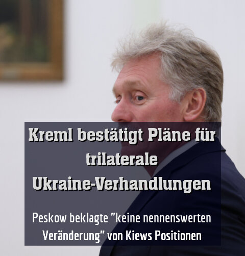 Peskow beklagte "keine nennenswerten Veränderung" von Kiews Positionen