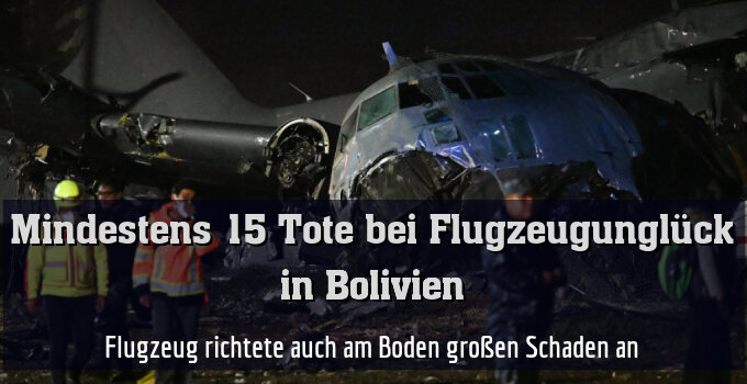 Flugzeug richtete auch am Boden großen Schaden an