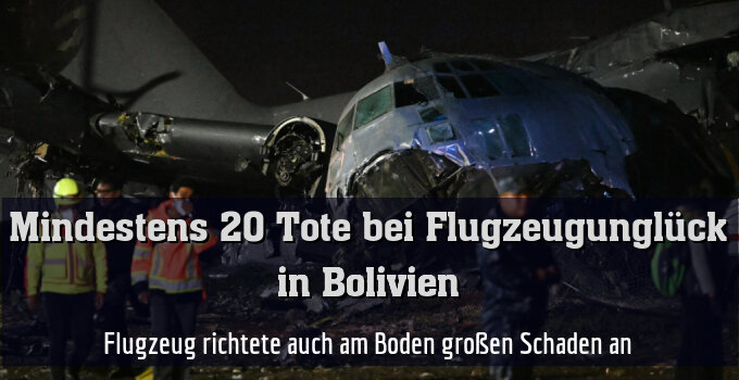 Flugzeug richtete auch am Boden großen Schaden an