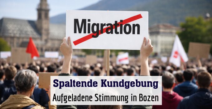 Aufgeladene Stimmung in Bozen