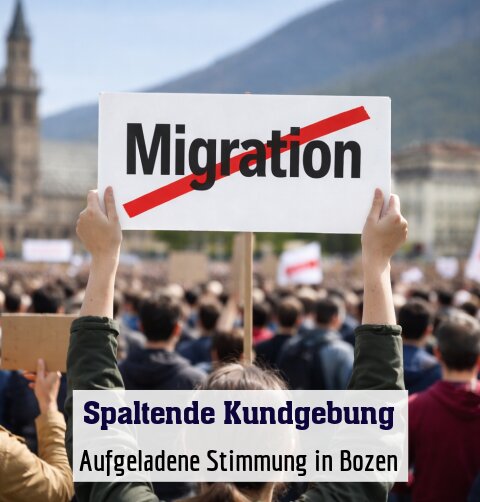 Aufgeladene Stimmung in Bozen