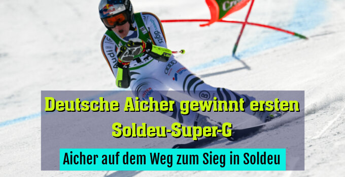 Aicher auf dem Weg zum Sieg in Soldeu