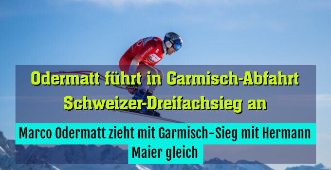 Marco Odermatt zieht mit Garmisch-Sieg mit Hermann Maier gleich