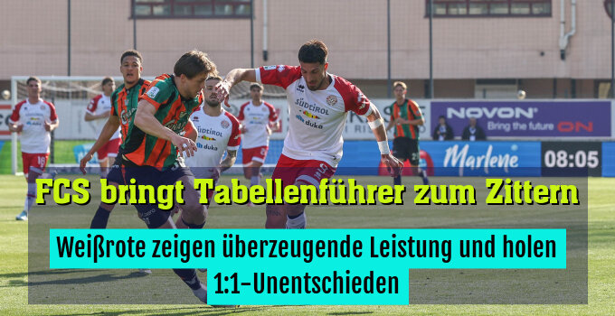 Weißrote zeigen überzeugende Leistung und holen 1:1-Unentschieden