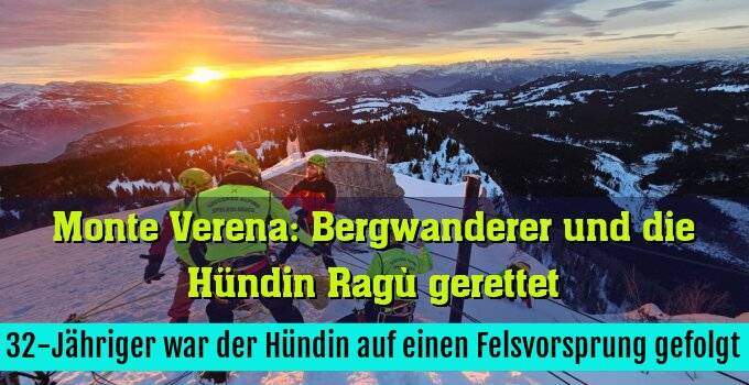 32-Jähriger war der Hündin auf einen Felsvorsprung gefolgt