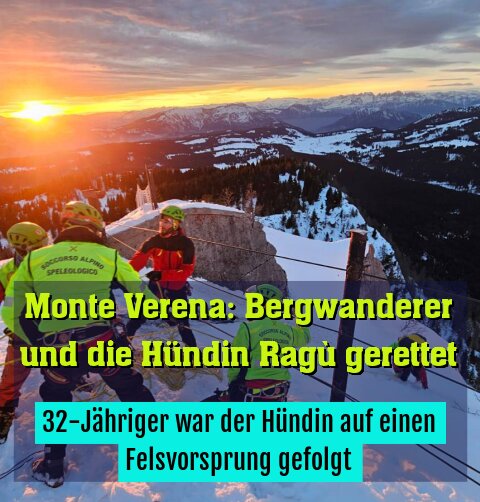 32-Jähriger war der Hündin auf einen Felsvorsprung gefolgt