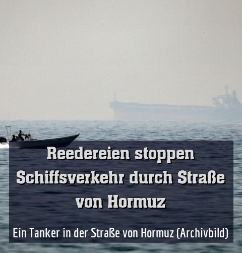 Ein Tanker in der Straße von Hormuz (Archivbild)
