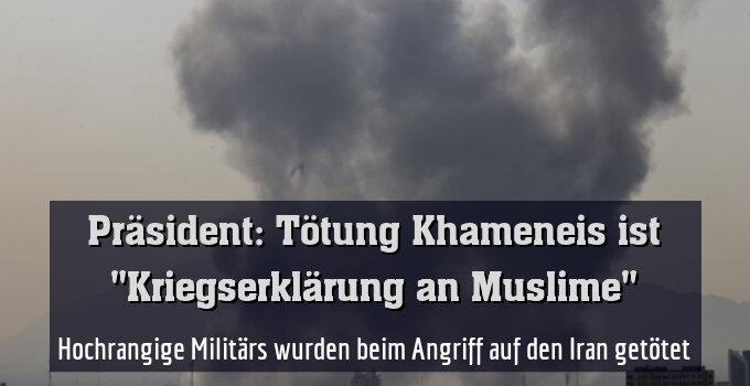 Aufsteigender Rauch nach massiven US-Luftangriffen in Teheran