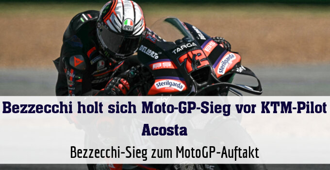 Bezzecchi-Sieg zum MotoGP-Auftakt