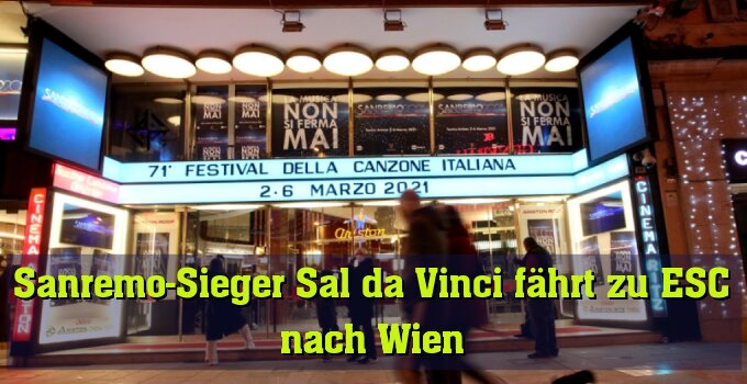 Das Ariston Theater: Austragungsort des Sanremo Festivals (hier: 2021)