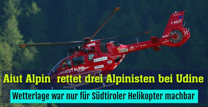 Wetterlage war nur für Südtiroler Helikopter machbar