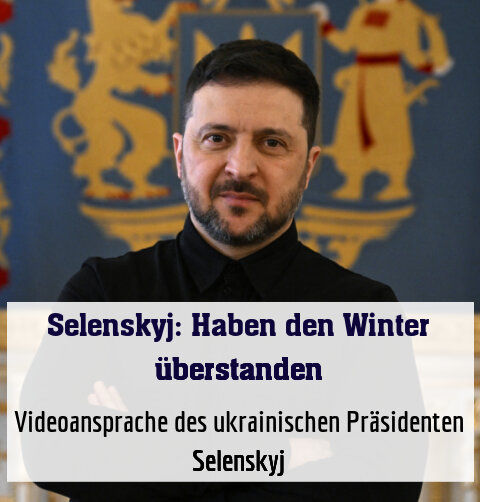 Videoansprache des ukrainischen Präsidenten Selenskyj (Archivbild)