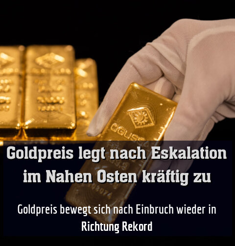 Goldpreis bewegt sich nach Einbruch wieder in Richtung Rekord