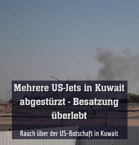 Rauch über der US-Botschaft in Kuwait