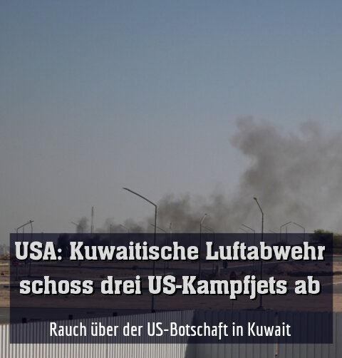 Rauch über der US-Botschaft in Kuwait
