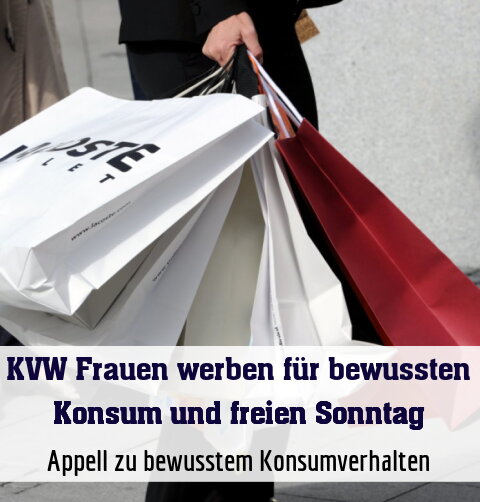 Appell zu bewusstem Konsumverhalten