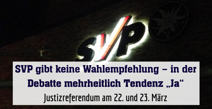 Justizreferendum am 22. und 23. März
