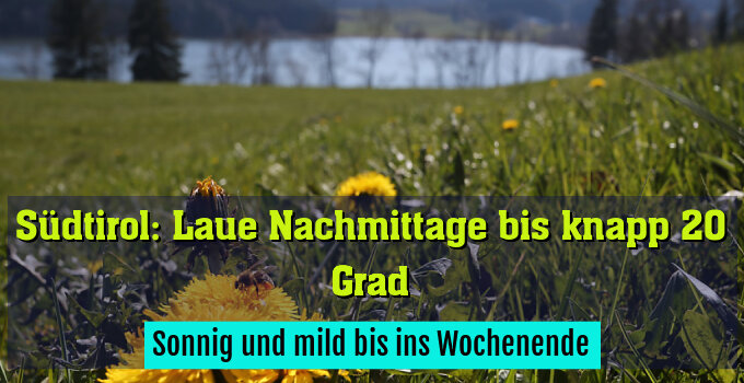 Sonnig und mild bis ins Wochenende