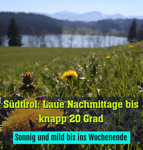 Sonnig und mild bis ins Wochenende