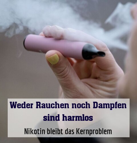 Nikotin bleibt das Kernproblem
