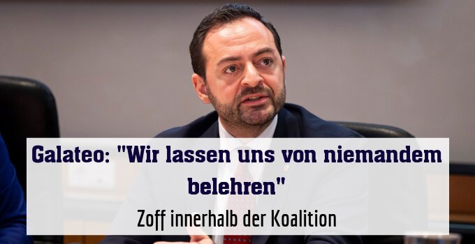 Zoff innerhalb der Koalition