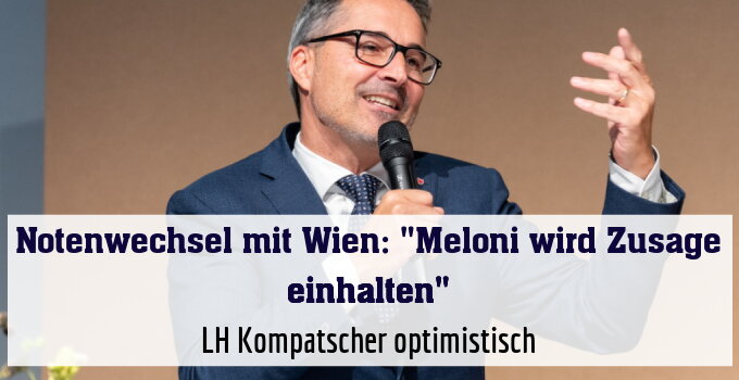 LH Kompatscher optimistisch