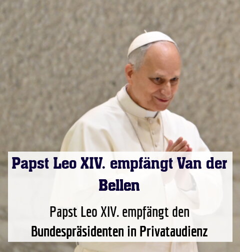 Papst Leo XIV. empfängt den Bundespräsidenten in Privataudienz