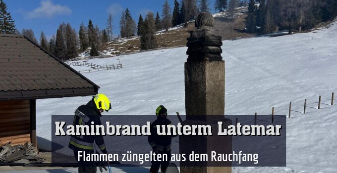 Flammen züngelten aus dem Rauchfang