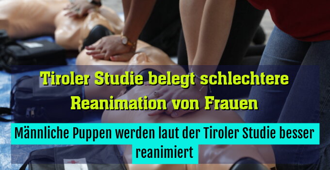 Männliche Puppen werden laut der Tiroler Studie besser reanimiert