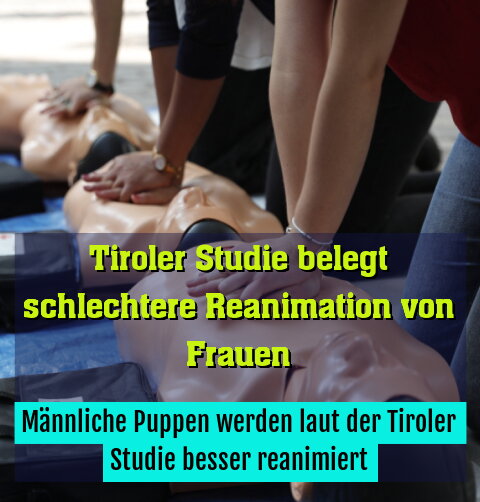 Männliche Puppen werden laut der Tiroler Studie besser reanimiert