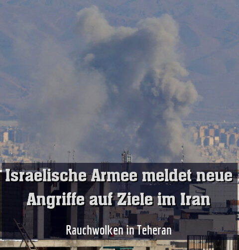 Rauchwolken in Teheran
