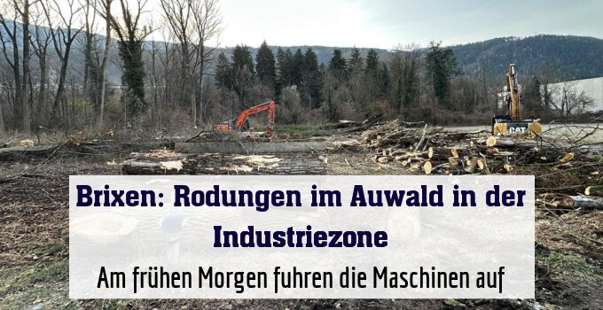 Am frühen Morgen fuhren die Maschinen auf