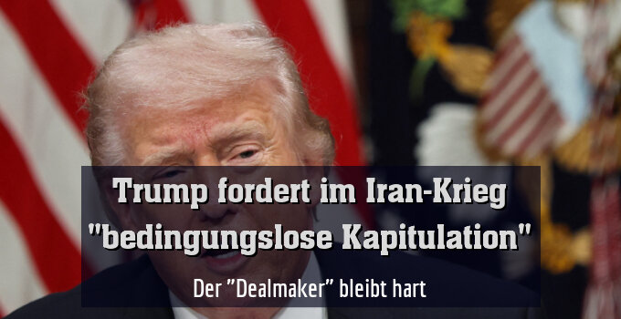 Trump strebt kein Abkommen mit dem Iran an