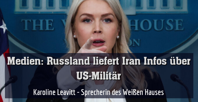 Karoline Leavitt - Sprecherin des Weißen Hauses
