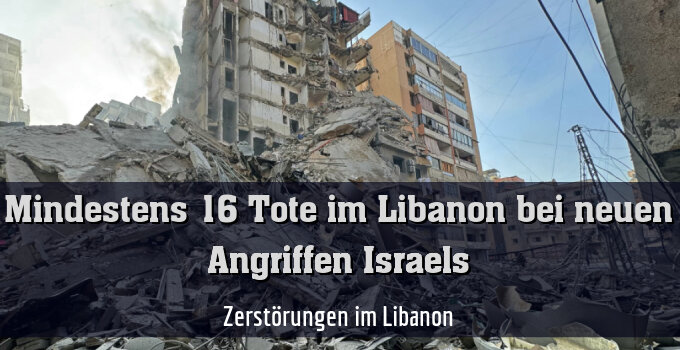 Zerstörungen im Libanon