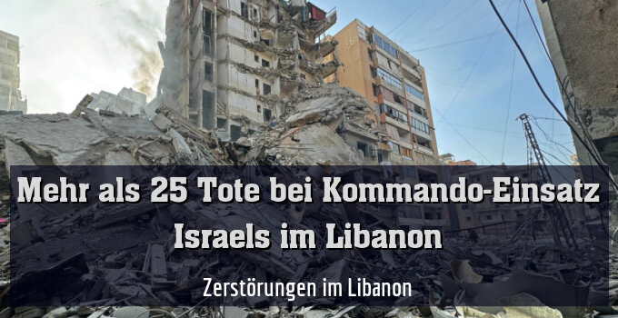 Zerstörungen im Libanon