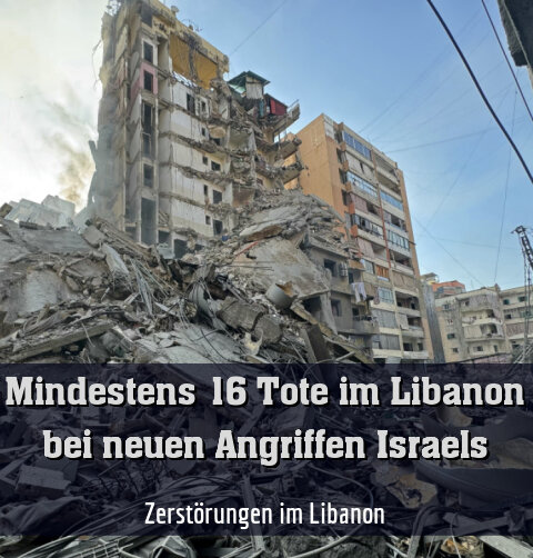 Zerstörungen im Libanon