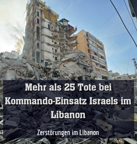 Zerstörungen im Libanon