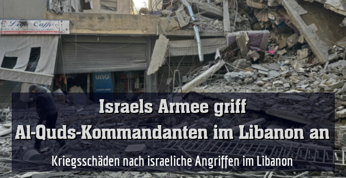 Kriegsschäden nach israeliche Angriffen im Libanon