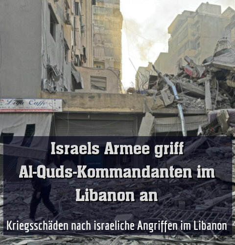 Kriegsschäden nach israeliche Angriffen im Libanon