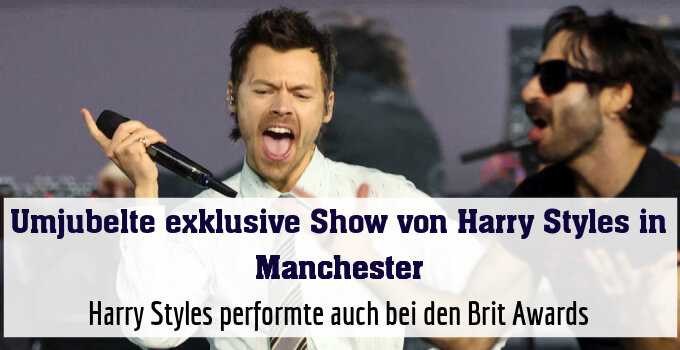 Harry Styles performte auch bei den Brit Awards