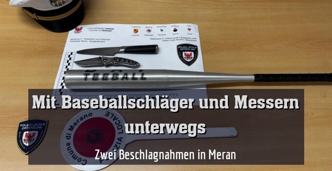 Zwei Beschlagnahmen in Meran