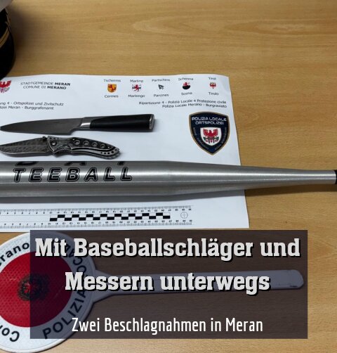 Zwei Beschlagnahmen in Meran