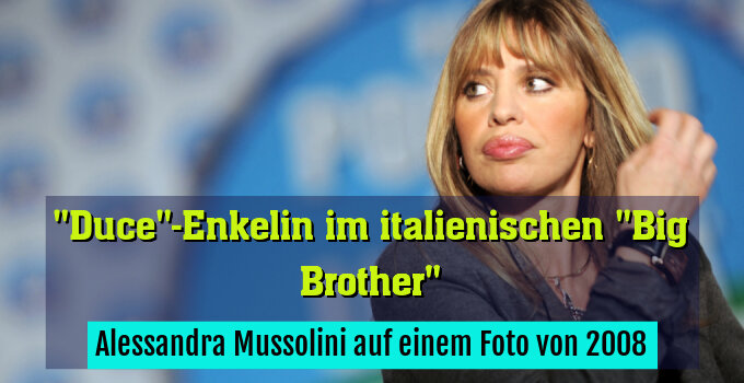 Alessandra Mussolini auf einem Foto von 2008