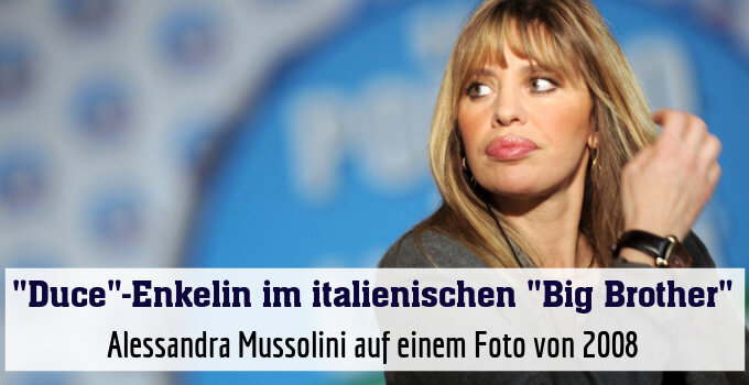 Alessandra Mussolini auf einem Foto von 2008