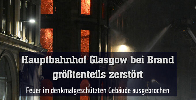 Feuer im denkmalgeschützten Gebäude ausgebrochen