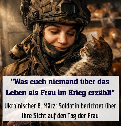 Ukrainischer 8. März: Soldatin berichtet über ihre Sicht auf den Tag der Frau