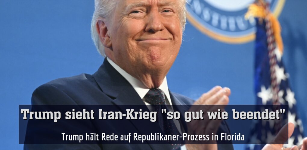 Trump hält Rede auf Republikaner-Prozess in Florida